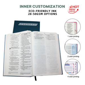 Bibbia con Copertina Rigida, Stampa Personalizzata, Bordi Dorati, Multilingue, Cucitura a Filo, Bibbia Islamica - Product Image 4