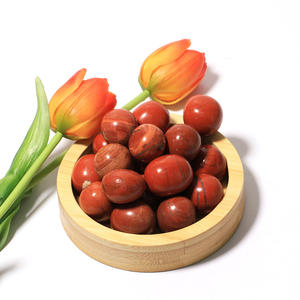 Piedra de <span class=keywords><strong>Jaspe</strong></span> Rojo Natural Tallada a Mano, Pulida, para Decoración Feng Shui y Sanación con Piedras, Venta al Por Mayor - Product Image 3