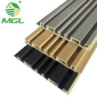 Nouveau produit Panneaux muraux écologiques ASA, installation facile, panneaux décoratifs imperméables pour la décoration des écoles et des hôtels, texture bois