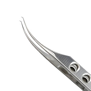 Pinces chirurgicales ophtalmiques en acier inoxydable, manuelles, argentées, classe I, pour la pose de sutures - Vente en gros - Product Image 5
