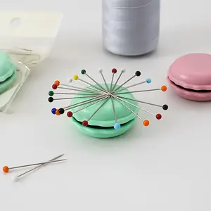 Hamburg Needle Magnet Box Macaron Cross Stitch DIY Sewing Tool