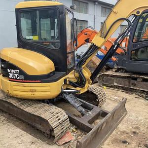 รถขุดตีนตะขาบขนาดเล็ก Caterpillar CAT307C มือสอง 7 ตัน ระบบไฮดรอลิกเดิม เครื่องจักรก่อสร้างขนาดเล็กสำหรับขาย - Product Image 6
