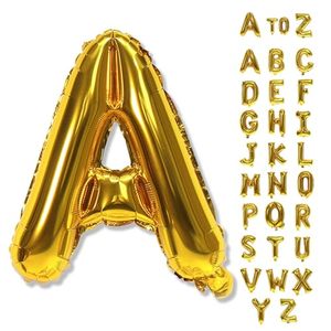 Ballon gonflable en aluminium personnalisé, lettres en or et argent, rempli d'hélium, écologique, vente en gros, brillant - Product Image 1