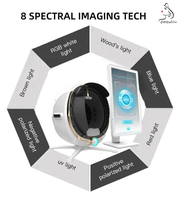 Analyseur de Peau Intelligent 3D IA Indispensable : Machine de Diagnostic Cutané, Scanner Facial pour la Détection de l'Hydratation et de la Pigmentation – Idéal pour Salons