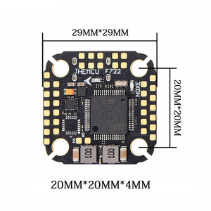 Ventes chaudes JHEMCU F722 NOXE Contrôleur de vol métallique avec gyroscope intégré, baromètre, OSD, BlackBox 16 Mo, double BEC, 3-6S, 20x20mm pour drone - Product Image 2