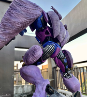 Beast Wars Super Warrior Tyrannosaurus Estilo Anime para Base de Estatua Coleccionable de Resina Pintada a Mano Ultrafina de Ciencia Ficción