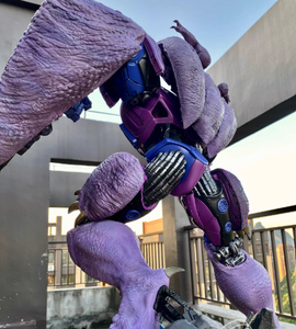 Beast Wars Super Warrior Tyrannosaurus Estilo Anime para Base de Estatua Coleccionable de Resina Pintada a Mano Ultrafina de Ciencia Ficción - Product Image 3