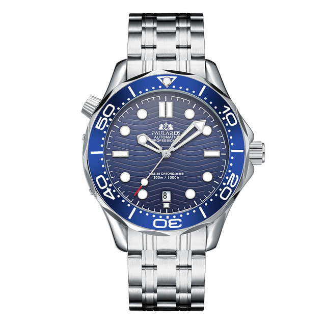Latest Design Trendy Make Your Own logo Stainless Steel High Quality Automatic Movement Watch for Man