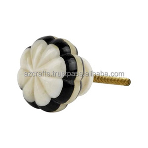 Perilla de puerta de hueso de cuerno Natural, accesorio de Hardware de diseño moderno para dormitorio, cocina, baño, sala de estar, Hotel, fabricado en India - Product Image 1