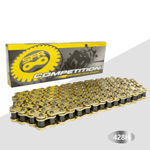 Cadena de Motocicleta SFR Duradera de Alta Calidad, Dorada, 428H 520HO 525HO 530HO, para Sistema de Transmisión de Motocicletas de Calle, para <span class=keywords><strong>CBR500R</strong></span> - Product Image 5