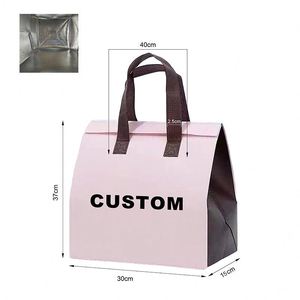 Sac isotherme jetable en non-tissé avec logo imprimé personnalisé et feuille d'aluminium - Product Image 5