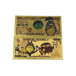 Carte de collection Totoro de l'anime Tonari No Totoro, Billet d'or classique de manga Mon voisin Totoro, Billet de banque doré pour collection de souvenirs - Product Image 4