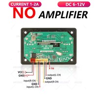 Módulo de Decodificación MP3 de 12V Blue5.0, Reproductor MP3 USB Inalámbrico para Auto, Ranura para Tarjeta TF, USB FM con Micrófono, Control Manos Libres JX-810BT