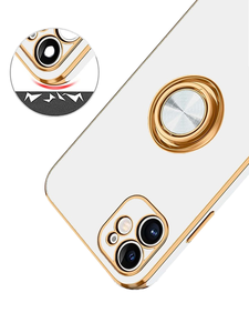 Étuis de téléphone portable en TPU magnétique électro-plaqué vert de luxe avec support de béquille compatible pour A24 pour 17 Nouveau carton - Product Image 5