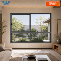 Ventanas Corredizas de Aluminio con Rotura de Puente Térmico, Persianas Ajustables, Insonorizadas para Cocina, Calificadas por Energy Star, Proveedor de Tamaños Personalizados