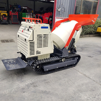 Livraison gratuite Mini Dumper Style bétonnière pour la construction de maisons sur chenilles avec composants essentiels du moteur de la pompe