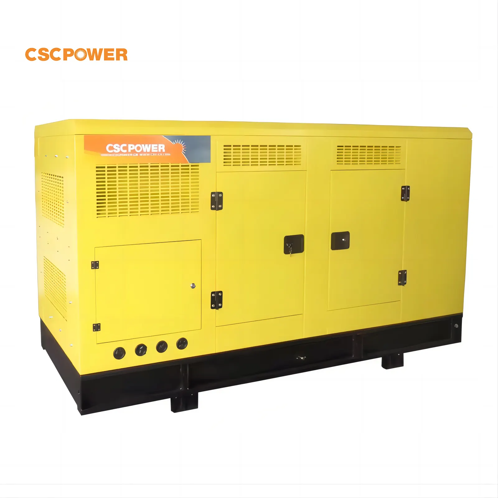 CSCPOWER leiser Stromaggregat mit geringem Kraftstoffverbrauch 75 kW 80 kW 100 kW Dieselgeneratoren 3-Phasen 6BT5.9-G2 Motor Preis