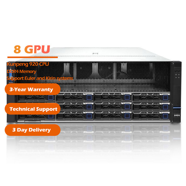 OEM HUAWEIS Atals 8 Cards GPU Deepseek R1 AI Rack Mount Server with Kunpeng 920 Processors DDR4 Memory HPC