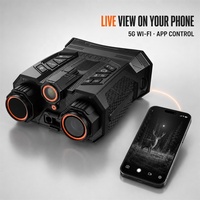 Цифровой монокуляр ночного видения для охоты и кемпинга, 48 МП и 4K UHD, 16 часов работы от батареи, полноцветное изображение