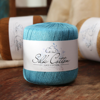 Fil de Soie Coton Dentelle Doux et Brillant pour Crochet, Tricot et Broderie – Idéal pour Châles, Pulls et Vêtements d'Été – Vente en Gros