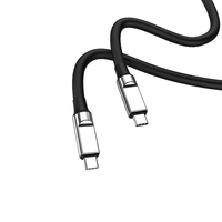 Fábrica personalizada Oneday NA03 Tipo-c a Tipo-c/IPH 100cm Silicona líquida Cable de datos de carga rápida USB C Cable de datos del teléfono
