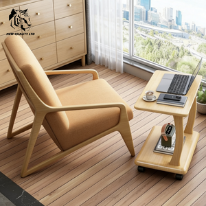 Mesa de Centro Moderna de Madera Maciza Personalizable para Sala de Estar, Diseño Ecológico, Fácil Montaje, Lista para Enviar - Product Image 1