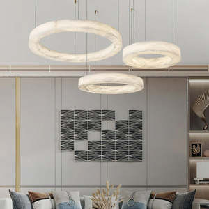 Lámpara de Techo de <span class=keywords><strong>Estilo</strong></span> Nórdico para Sala de Estar, Lámpara de Techo Redonda de Lujo para <span class=keywords><strong>Comedor</strong></span> y Dormitorio, Lámpara LED Decorativa - Product Image 1