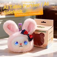 Jouet de bureau intelligent en peluche AI Chat, avec sortie vocale et contrôle par téléphone portable, en fibre de polyester, pour le dialogue transfrontalier
