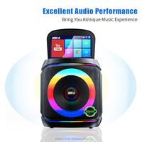 Máquina de Karaoke Portátil Android DP-1420 Sound GD-1420 con Pantalla de 10.4 Pulgadas, Altavoces Inalámbricos, Visualización de Letras, Sistema KTV Todo en Uno
