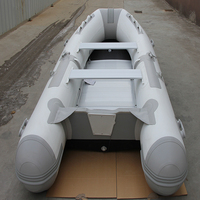 Bote Inflable Zodiac de Alta Calidad de 3.3m, Ligero, Rápido y Estable, de PVC, para Pesca, con Certificación CE, para Rescate de 4 Personas