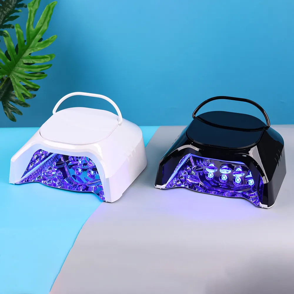 2024 plus récent professionnel 48w pro cure sans fil double lumière rechargeable sans fil uv led gel sèche lampe à ongles pour salon de manucure