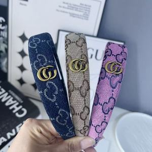 Diadema <span class=keywords><strong>de</strong></span> Tela con Estampado Degradado <span class=keywords><strong>de</strong></span> Lujo para Mujer, Accesorios para el Cabello Cuadrados <span class=keywords><strong>de</strong></span> Diseñador <span class=keywords><strong>de</strong></span> <span class=keywords><strong>Moda</strong></span> para Niñas, 16 cm, Regalo, Marca OEM - Product Image 1