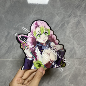 Nuova stagione Anime 3D Motion adesivi Sexy ragazza carina lenticolare Flip Car Decars per Laptop tazza di acqua decorazione - Product Image 5