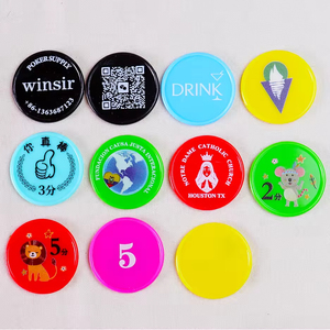 Lot <span class=keywords><strong>de</strong></span> 100 jetons <span class=keywords><strong>de</strong></span> poker ronds en plastique écologique <span class=keywords><strong>de</strong></span> 37 mm, colorés et vierges, pour <span class=keywords><strong>jeux</strong></span> <span class=keywords><strong>de</strong></span> société et plateaux - Product Image 2