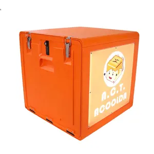 Detachable LED High Quality Heavy Duty Keep Hot And Cold Motorcycle Delivery Food Box With Advertising Led