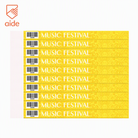 Bracelets en papier promotionnels en gros pour concerts, événements, entrées, à usage unique, avec logo personnalisé