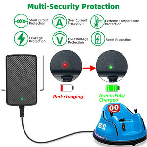 <span class=keywords><strong>Chargeur</strong></span> de <span class=keywords><strong>batterie</strong></span> <span class=keywords><strong>12V</strong></span> 1A 12W avec prise universelle en ABS+PC pour voiture <span class=keywords><strong>électrique</strong></span> pour enfants OEM ODM avec éclairage LED - Product Image 4