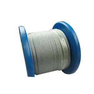1X7 1.2Mm Hot Dipped Galvanized Wire Rope Steel Cable