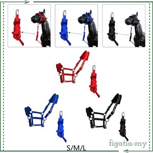 HE5600 Nuevo Halter para Caballo de PVC de Alta Resistencia con Bocado de Acero Inoxidable Extraíble, Multicolor, Duradero para Montar - Product Image 6