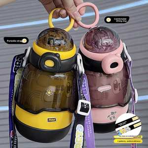 500ml Double-Wall Vacuum <b>Insulated</b> Stainless Steel Tumbler <b>Straw</b> Leakproof Lid Portable Coffee Cup Adults Party Temperature - Product Image 1