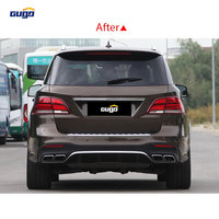 GUGO 2015-2018 Diffuseur arrière de classe GLE-GLS W166-X166 Embouts d'échappement pour pare-chocs avant Upgrade pour le modèle GLE63 New Condition Payment TT