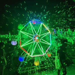 Machine à bulles en forme de grande roue avec LED, rotation automatique, pour scène, centre commercial, espace extérieur, mariage - Product Image 2