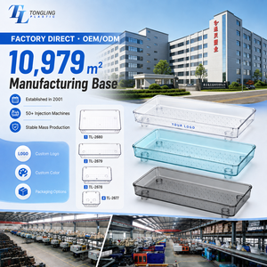 Tongling Transparentes PET-Aufbewahrungsset Stapelbare Modulare Behälter und Schubladen für Küche, Bad, Schminktisch, Büro und Kleiderschrank - Product Image 6