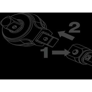 HAZET Box-end insert <b>tool</b> 6609C-E22 ∙ 9 x 12 mm insert square, solid ∙ Outside TORX® <b>profile</b> ∙ Size E22 - Product Image 2