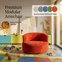 Fauteuil modulaire moderne en bouclette de qualité supérieure, couleur personnalisable, fauteuil d'appoint rond, canapés de salon, mobilier de salon