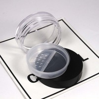 Boîte de poudre noire PS 5g10g20g30g avec couvercle transparent et écran en maille