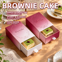 Boîte en carton pour gâteau mousse aux fruits, impression numérique, emballage pour biscuits Tiramisu avec logo, vente en gros, tiroir