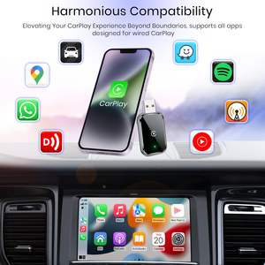 Adattatore CarPlay Wireless OEM a Doppia Connessione con BT/WIFI per iPhone IOS10+ <span class=keywords><strong>Auto</strong></span> con <span class=keywords><strong>Ingresso</strong></span> <span class=keywords><strong>USB</strong></span> A/C Certificato CE FCC - Product Image 6