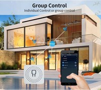 Touchmi Tuya RF433 16A Mini Interrupteur Intelligent Wi-Fi pour Commande d'Éclairage Domotique