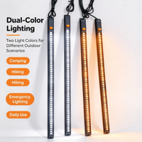 Lanterne de camping SOS à double couleur rouge et blanc LED DC12V 15W 30-150cm IP67 étanche en aluminium certifiée CE RoHS CCC pour l'extérieur